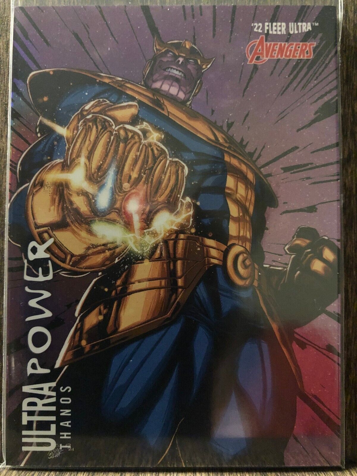 2022 Upper Deck Marvel Fleer Ultra Avengers Thanos Ultra Power UP-2 Insert SP