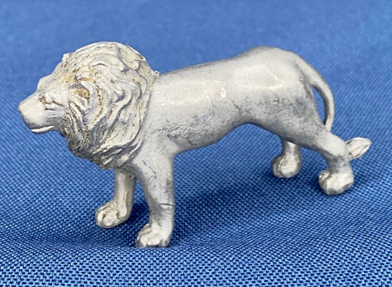 Fine Pewter Lion Figurine, Vintage Collectible, 1999