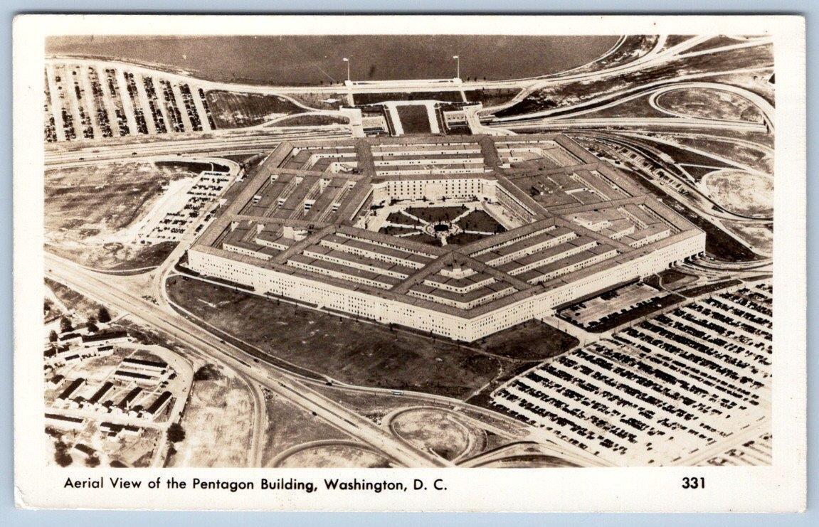 1948 ERA RPPC AERIAL VIEW OF THE PENTAGON BUILDING*ALFRED MAINZER PHOTO POSTCARD