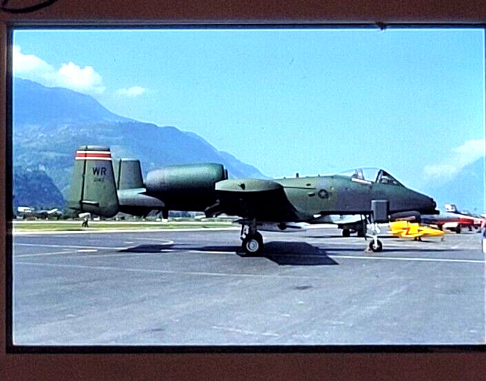 USAF A-10C Thunderbolt II Combat Military Aircraft Kodak 35mm Photo Slide