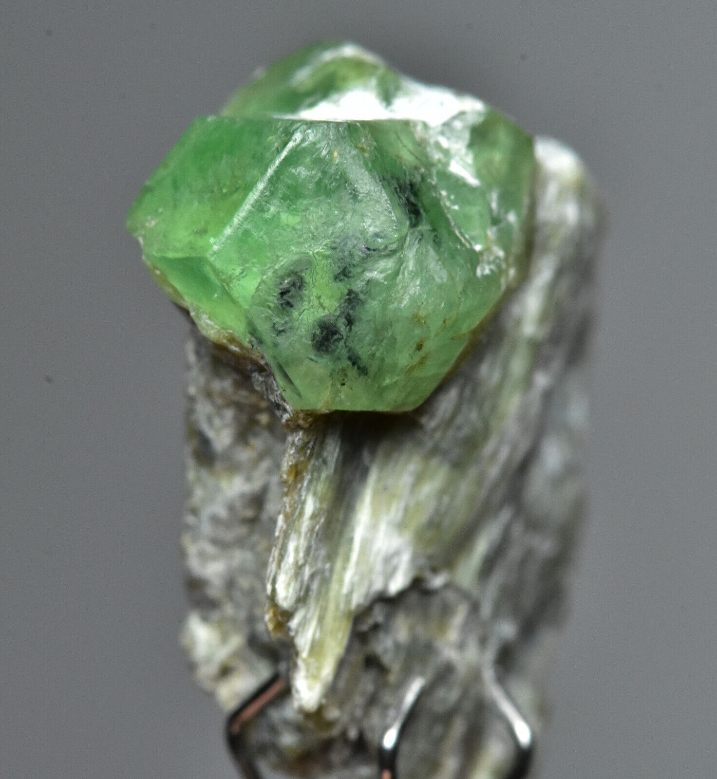 13 Carat Rare Unique Demantoid Garnet Crystal Specimen
