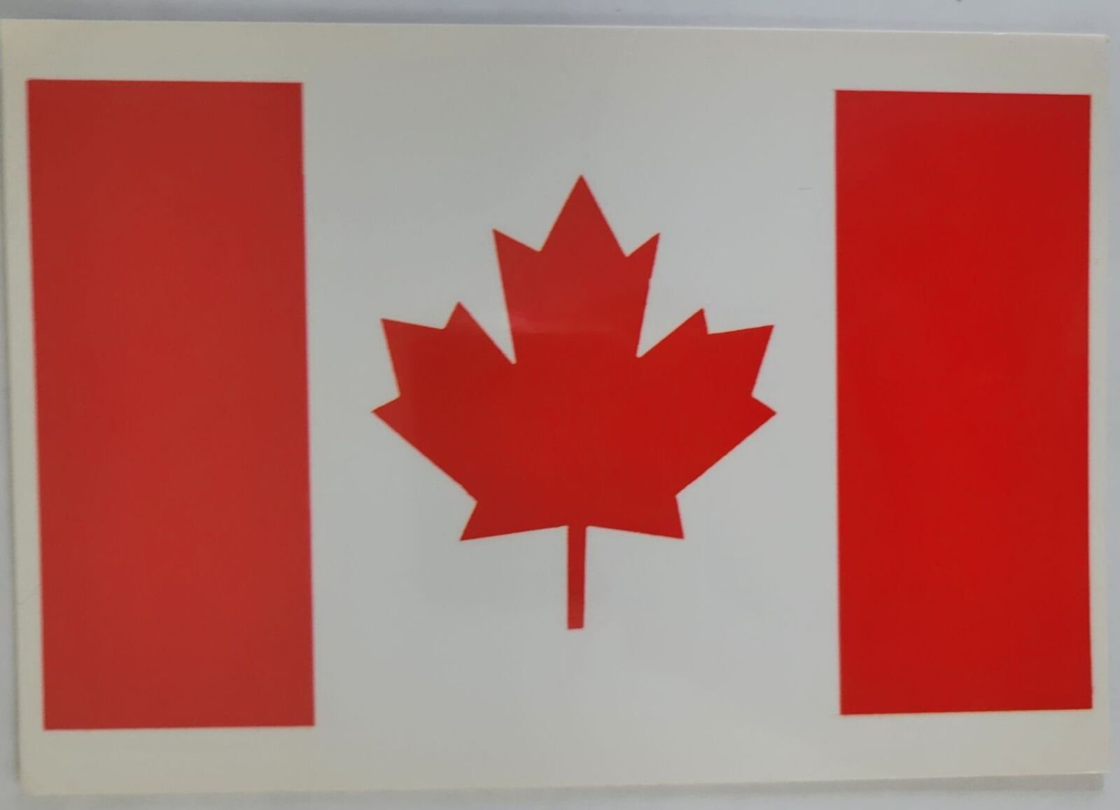 Canadian Flag Canada Maple Leaf Postcard 6X4 Chrome Posted