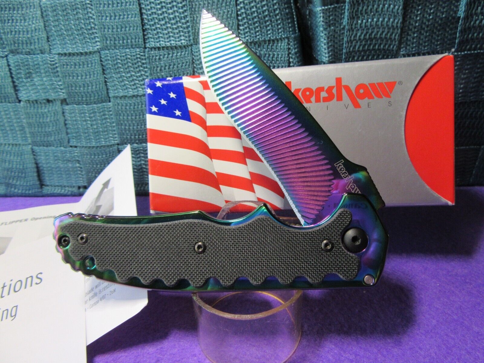 Kershaw Groove Ultra Rare Rainbow Edition. Mint with all original packaging.