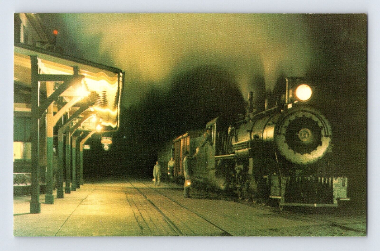 Postcard East Broad Top Railroad Train Rockhill Furnace PA 1970s Unposted Chrome