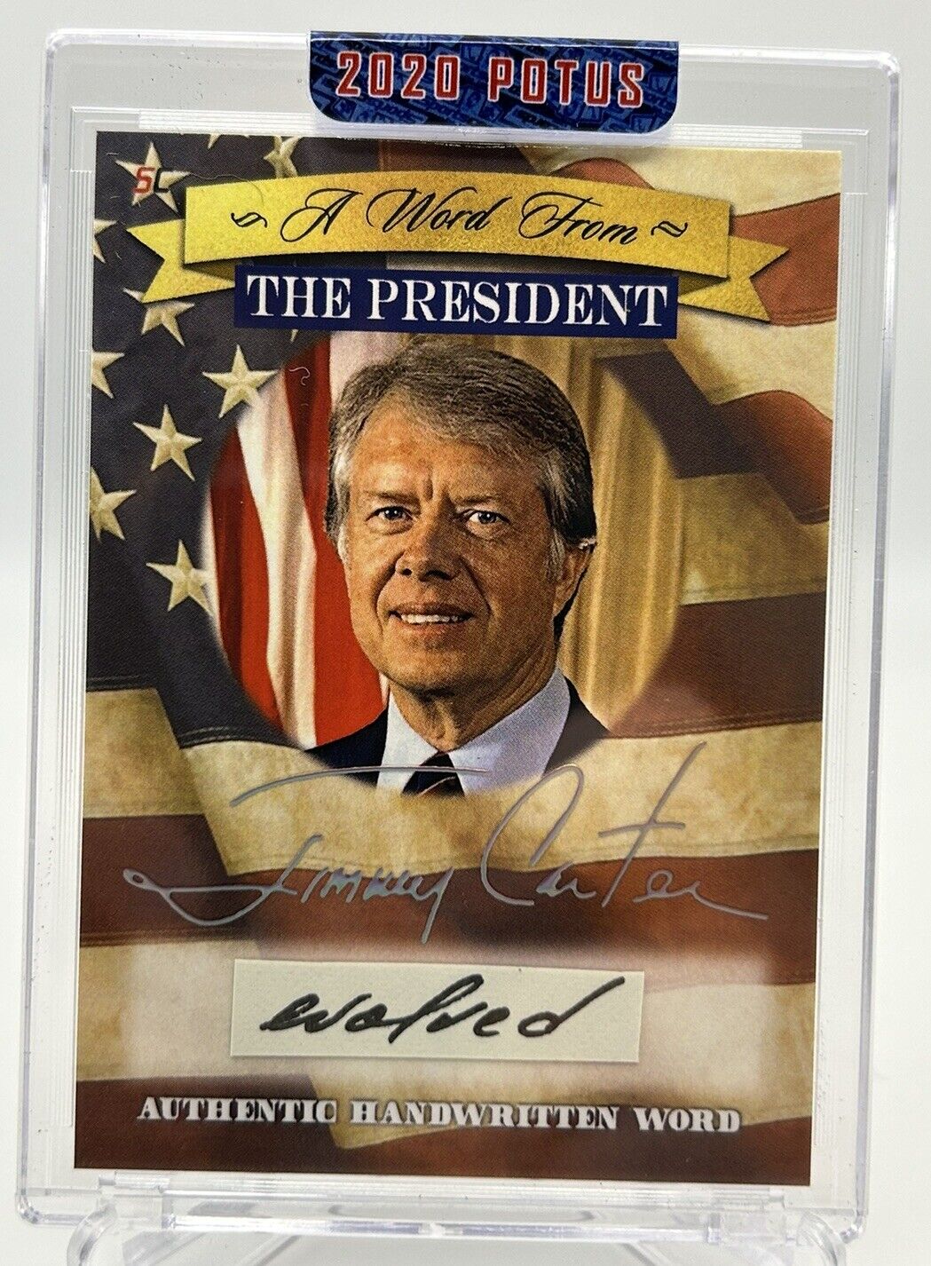 Jimmy Carter 2020 POTUS A Word from the President Authentic Handwritten🔥