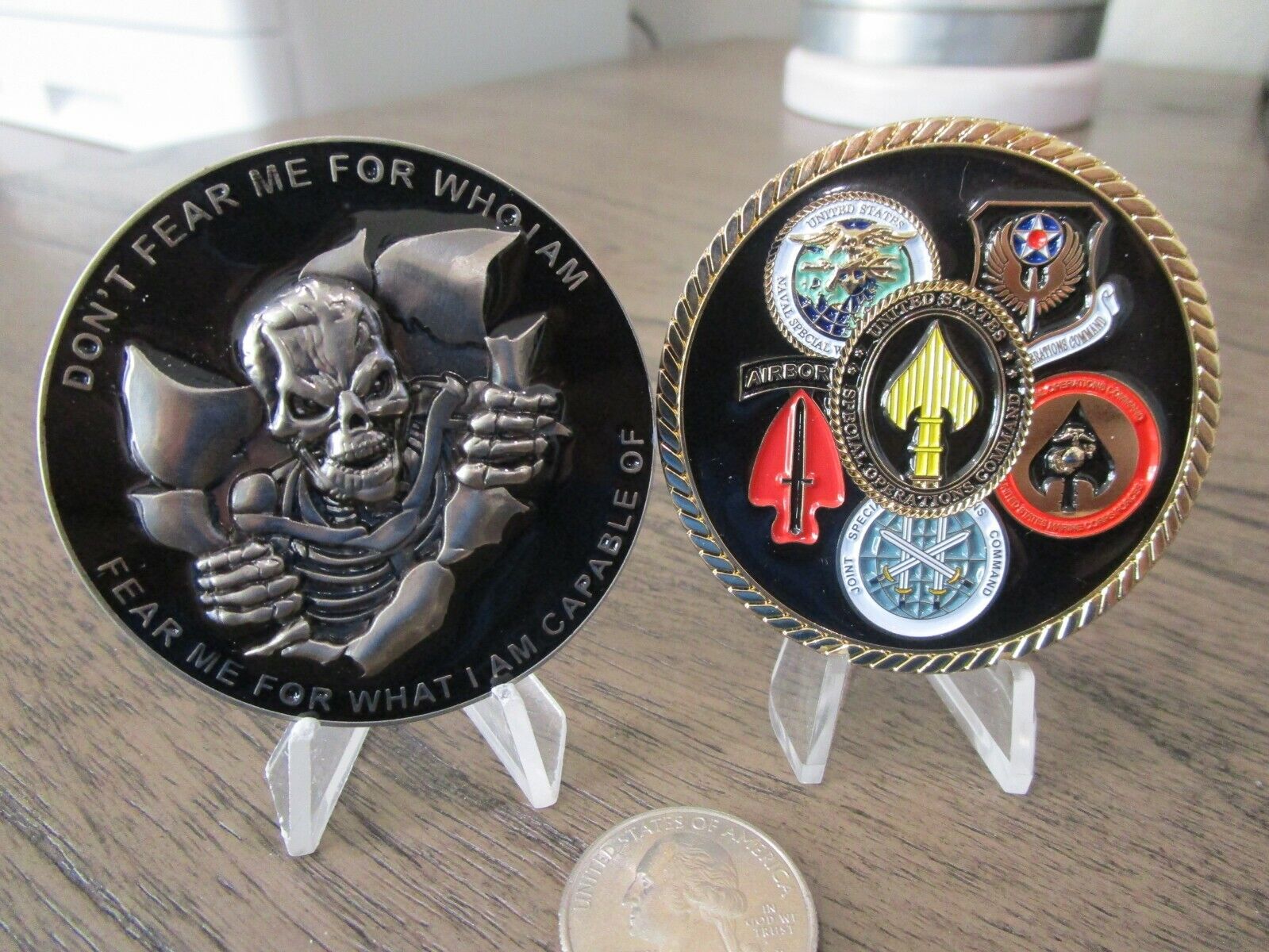 US Special Operations Command JSOC SOCOM AFSOC NSWC MARSOC Reaper Challenge Coin