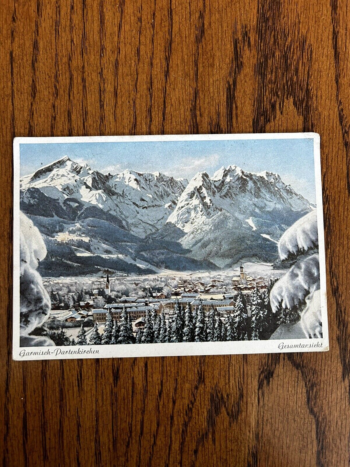 Germany Bavaria Garmisch Partenkirchen Vintage Postcard c1955