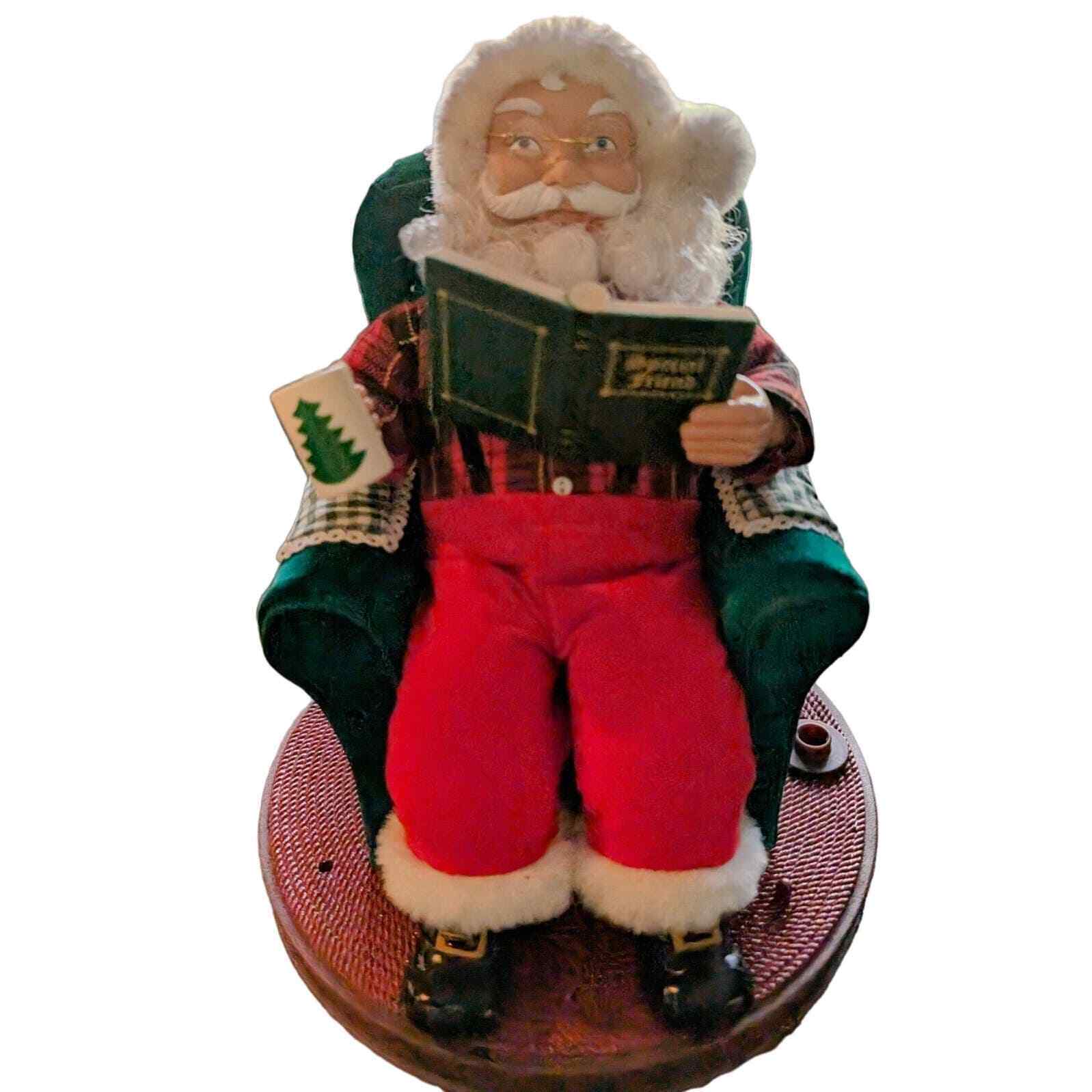 Vintage 1999 Avon Animated Santa Read Me A Story With 1 Book Works See Video