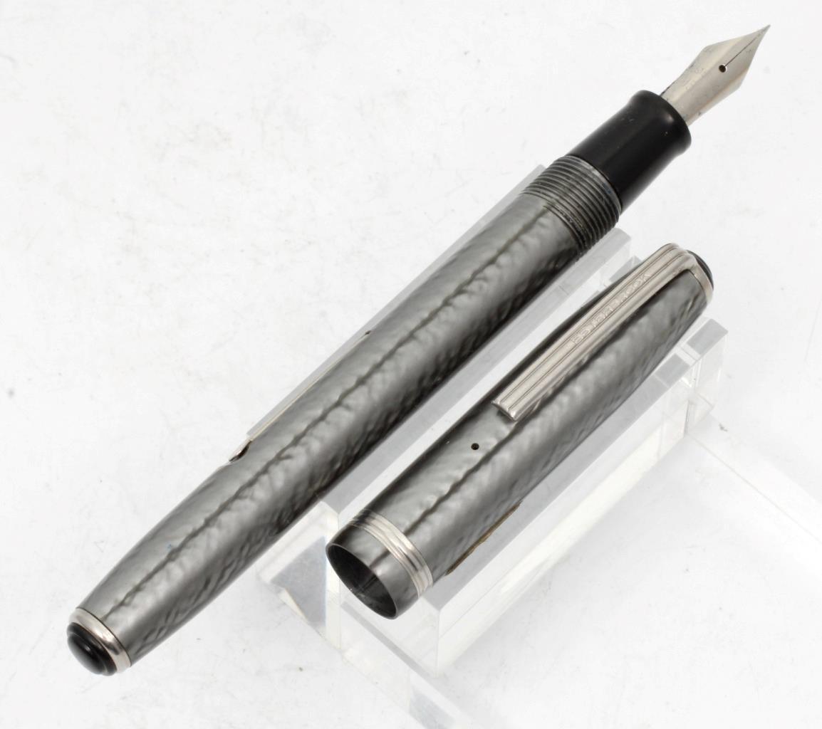 Vintage Esterbrook LJ Slim Lever Fountain Pen Grey CLEAN UNINKED