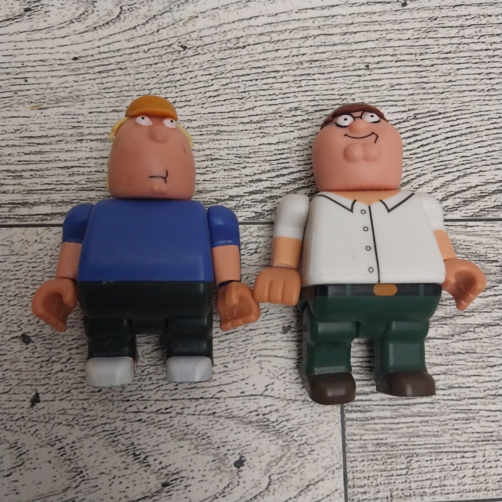 Knex Family Guy Figures Lot of 2 Chris & Peter Griffin 2013 Build A Figure 