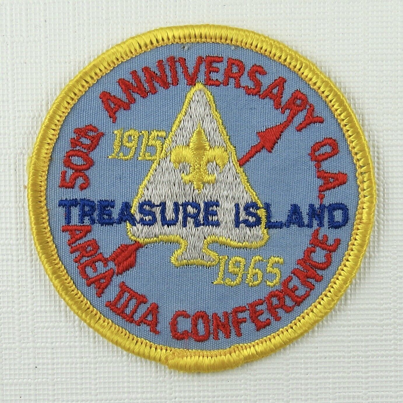 1915-1965 Area IIIA Conference 50th Anniversary O.A. YLW Bdr. [OAX1373B]