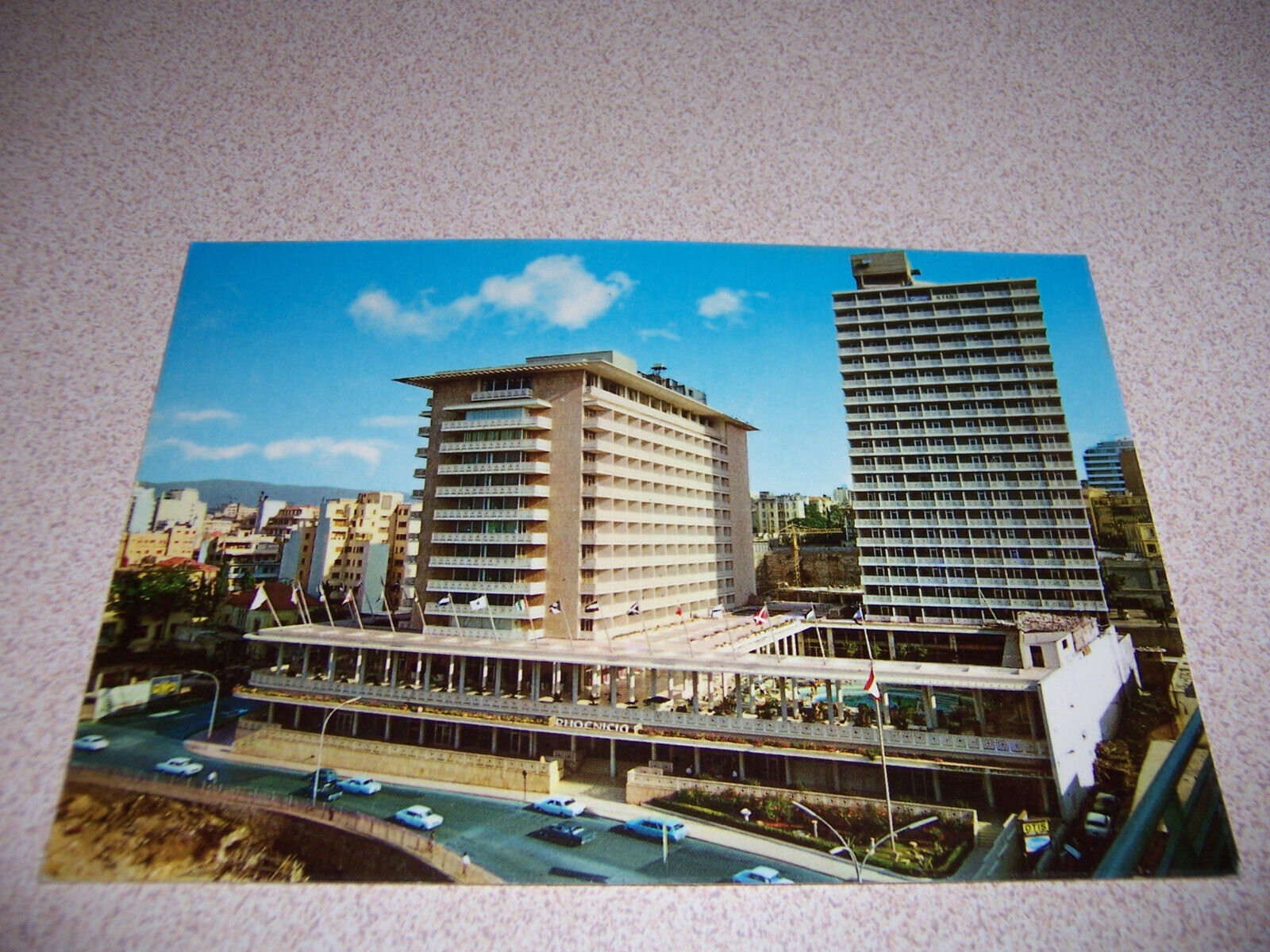 1960s PHOENICIAN HOTEL, BEIRUT LEBANON VTG POSTCARD