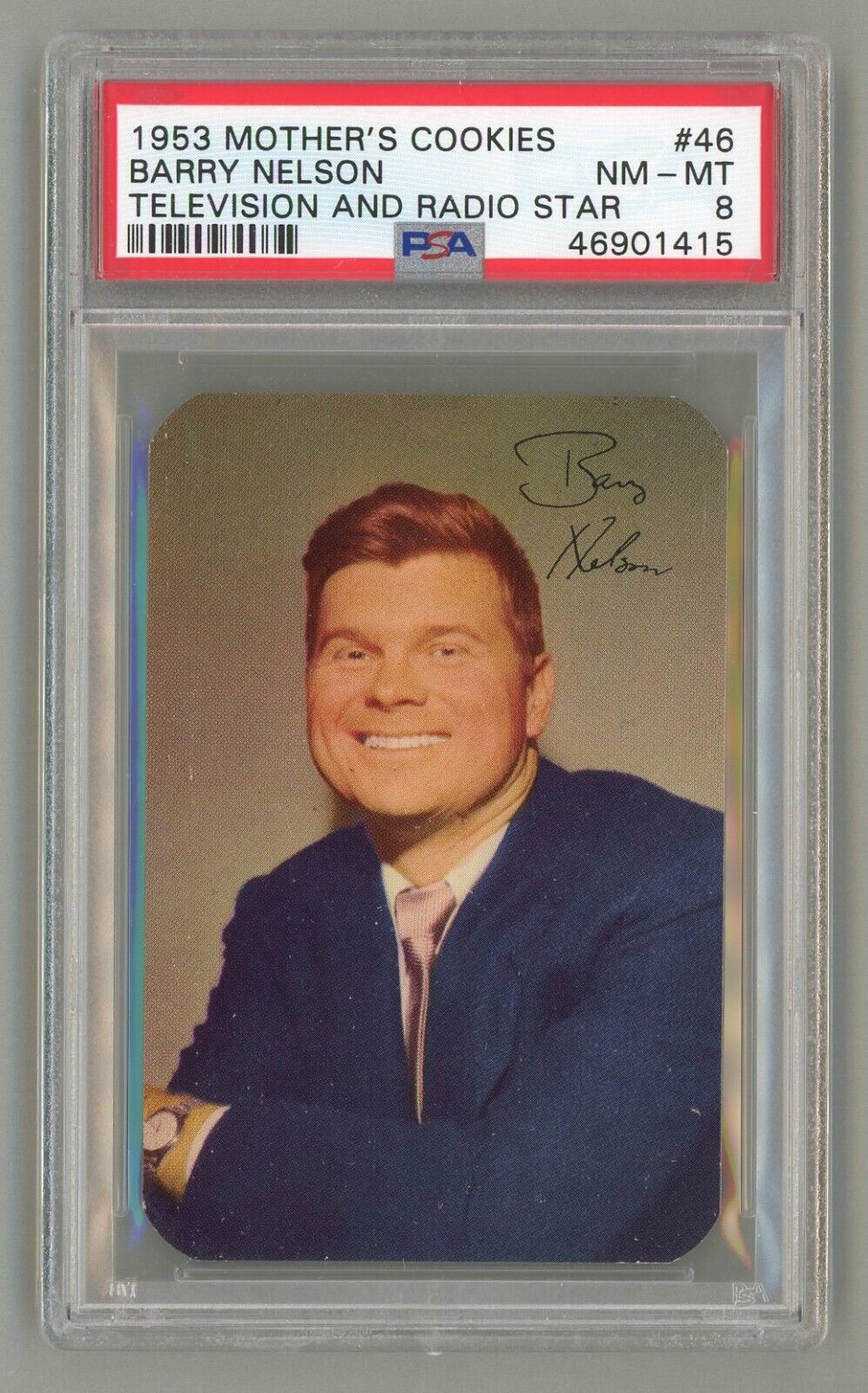 1953 Mother\'s Cookies Television & Radio Stars #46 Barry Nelson PSA 8 NM-MT #415