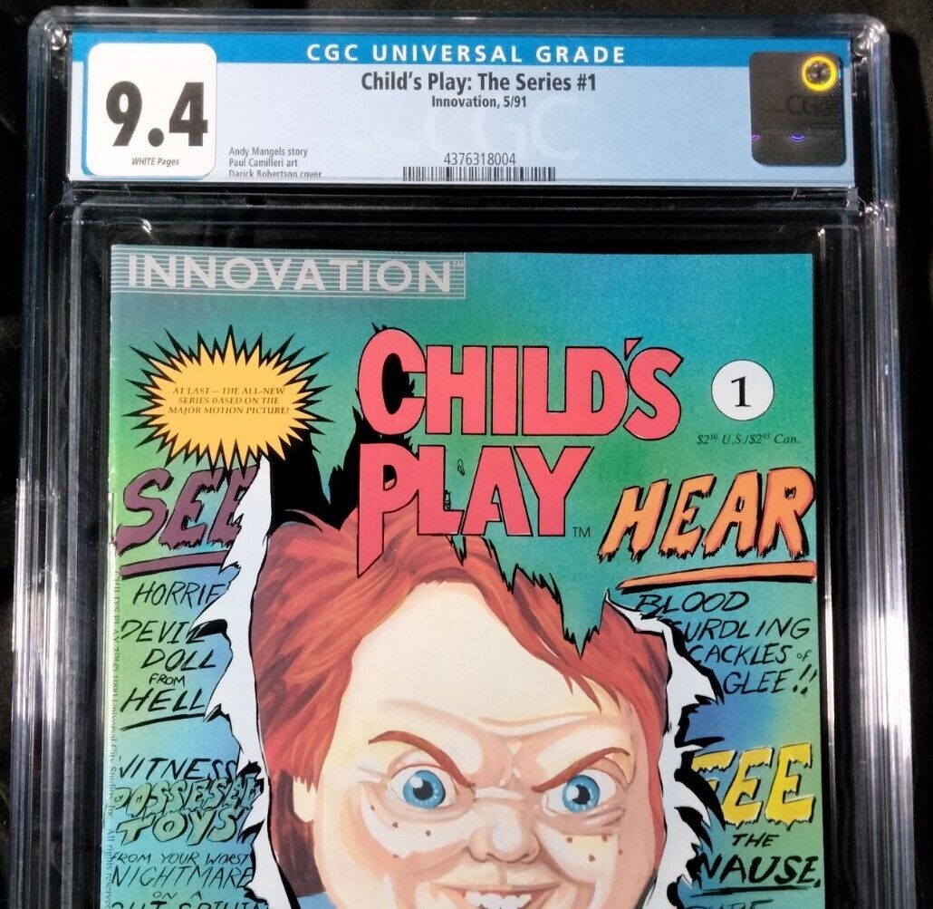 Child\'s Play 1 9.4 CGC Key 1991 Innovation Chucky