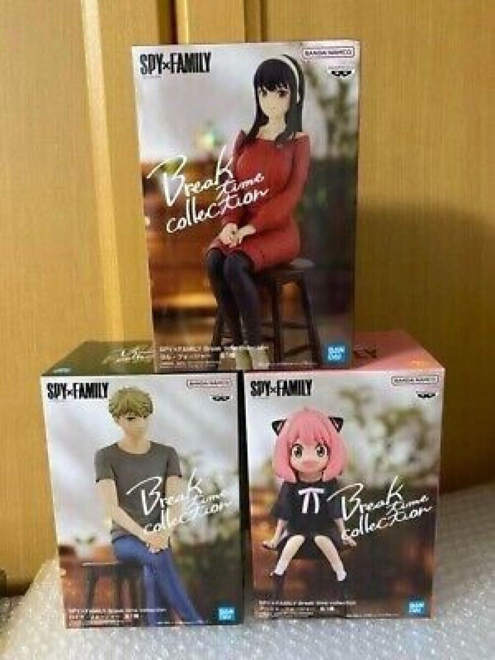 Spy Family Break Time Collection Anya Yor Loid Forger Figure Set New Japan