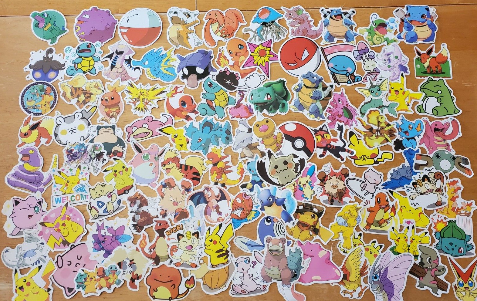 NEW 100pc POKEMON GO Pikachu Cartoon Stickers (style #2)