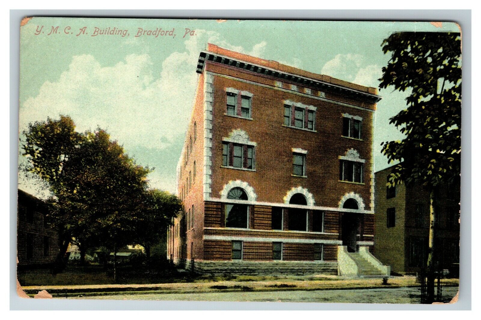 Y.M.C.A. Building, Bradford PA c1910 Vintage Postcard
