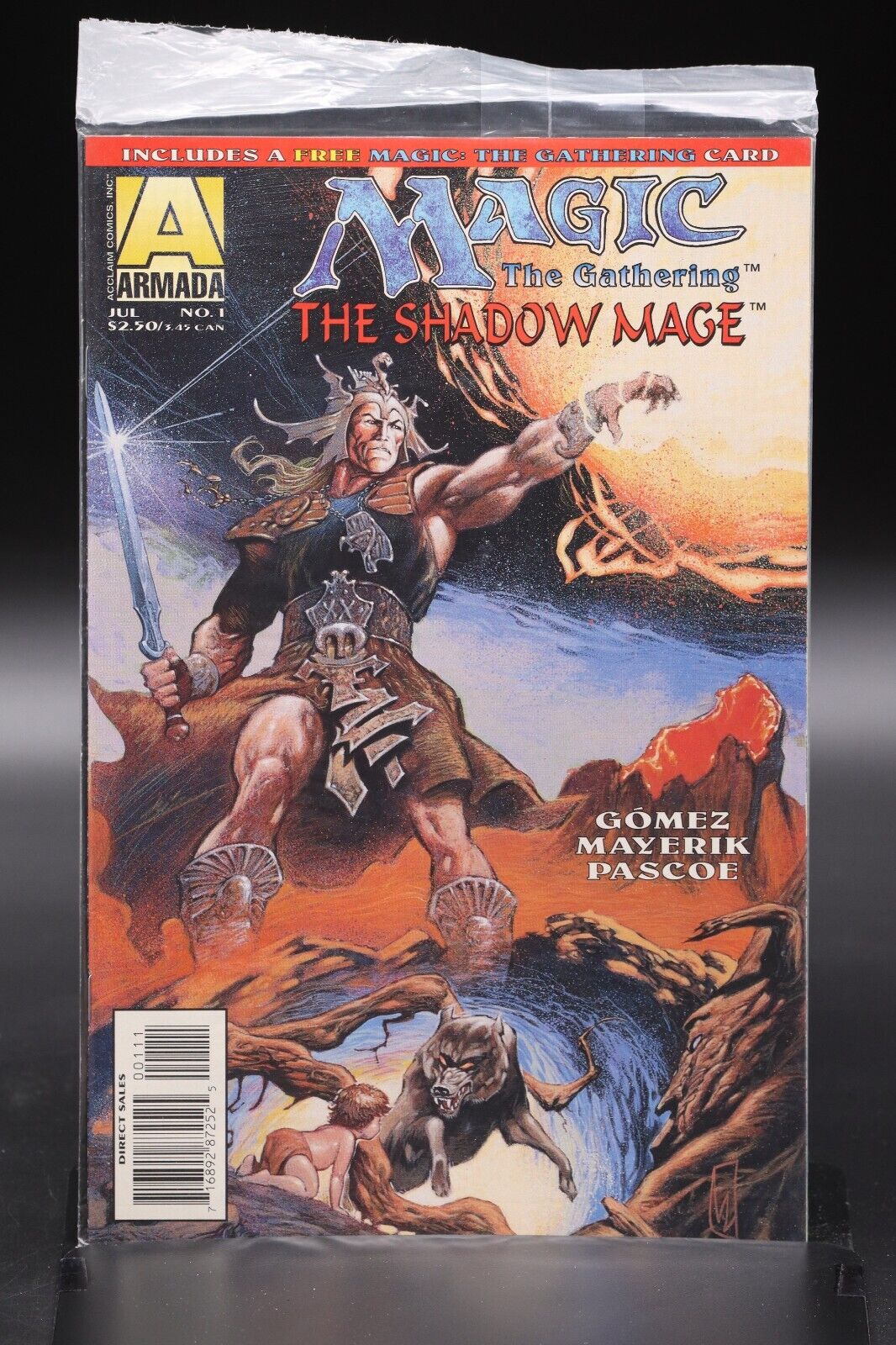 Magic the Gathering The Shadow Mage (1995) #1 Still Sealed W/Trading Card NM
