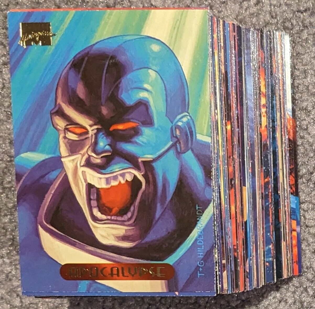 1994 Fleer Marvel Masterpieces Trading Cards Complete Set 1-140 Hildebrandt