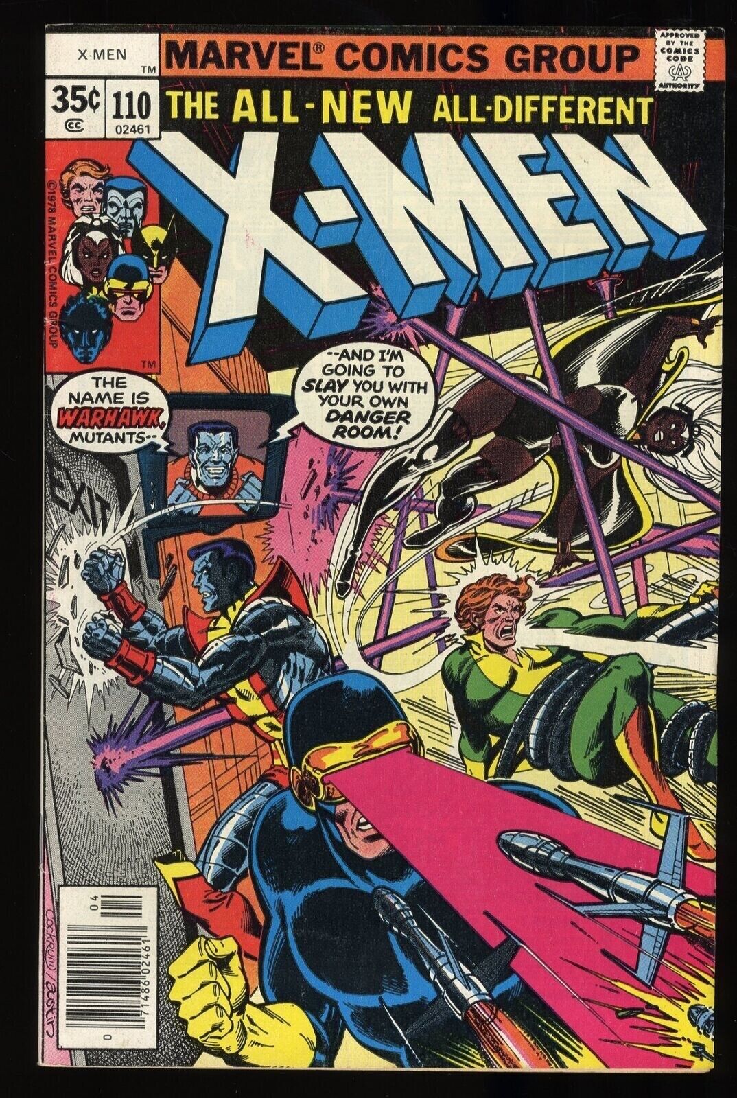 Uncanny X-Men #110, VF+ 8.5, Warhawk, Wolverine, Phoenix, Storm
