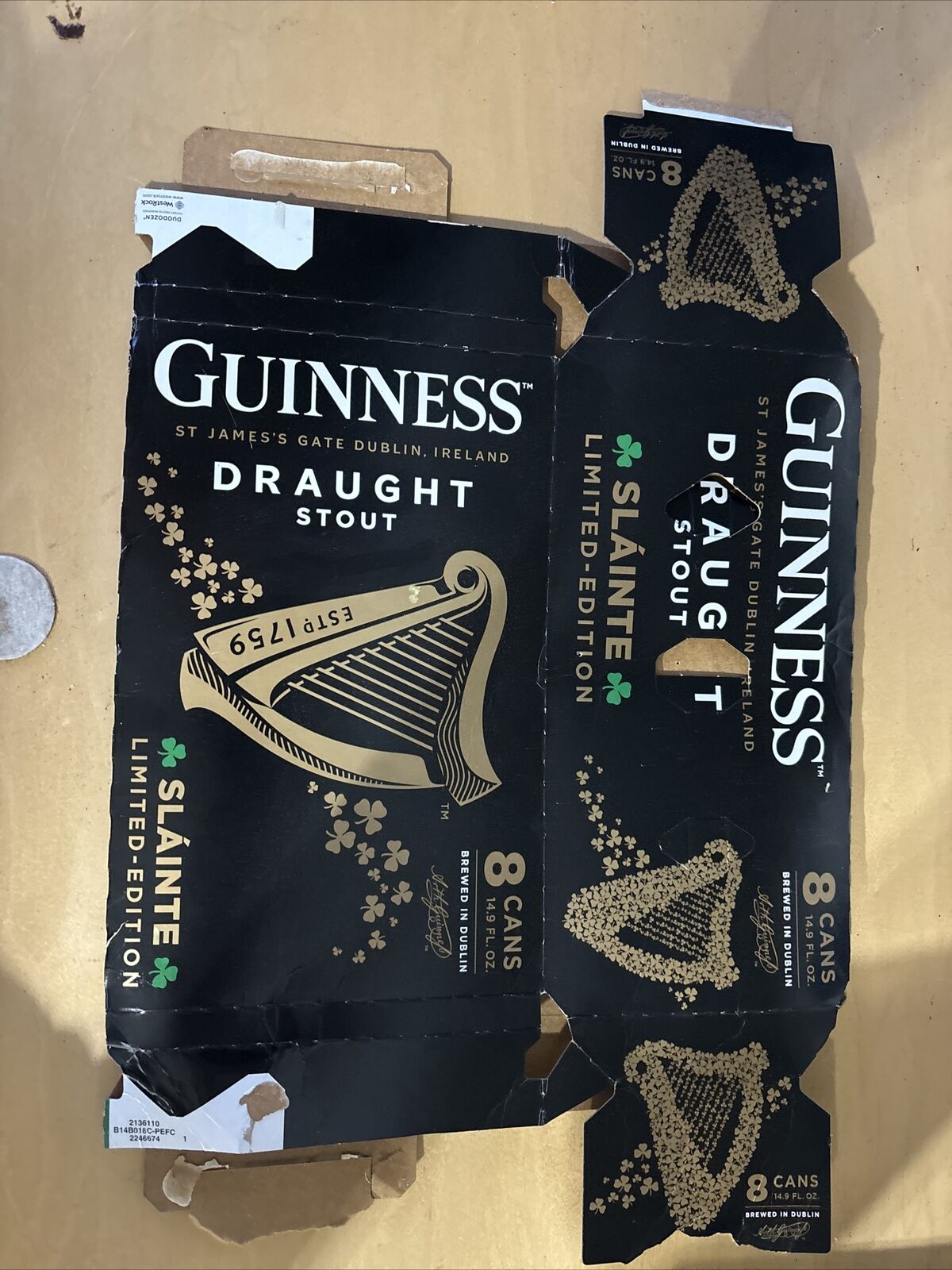 Guinness Draught Stout Slanted Limited Edition
