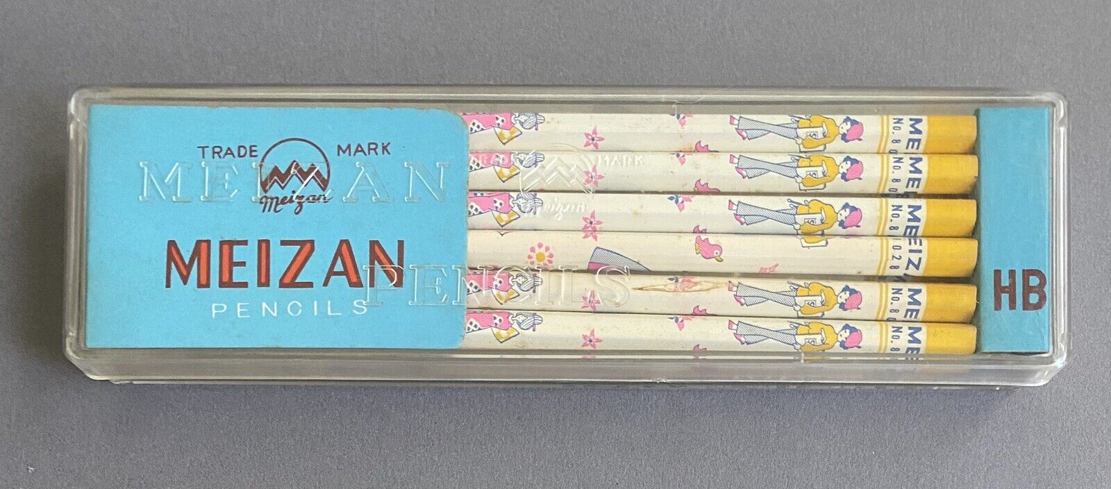 12 Japanese Vintage Pencil MEIZAN 8028 NOS HB 1970s