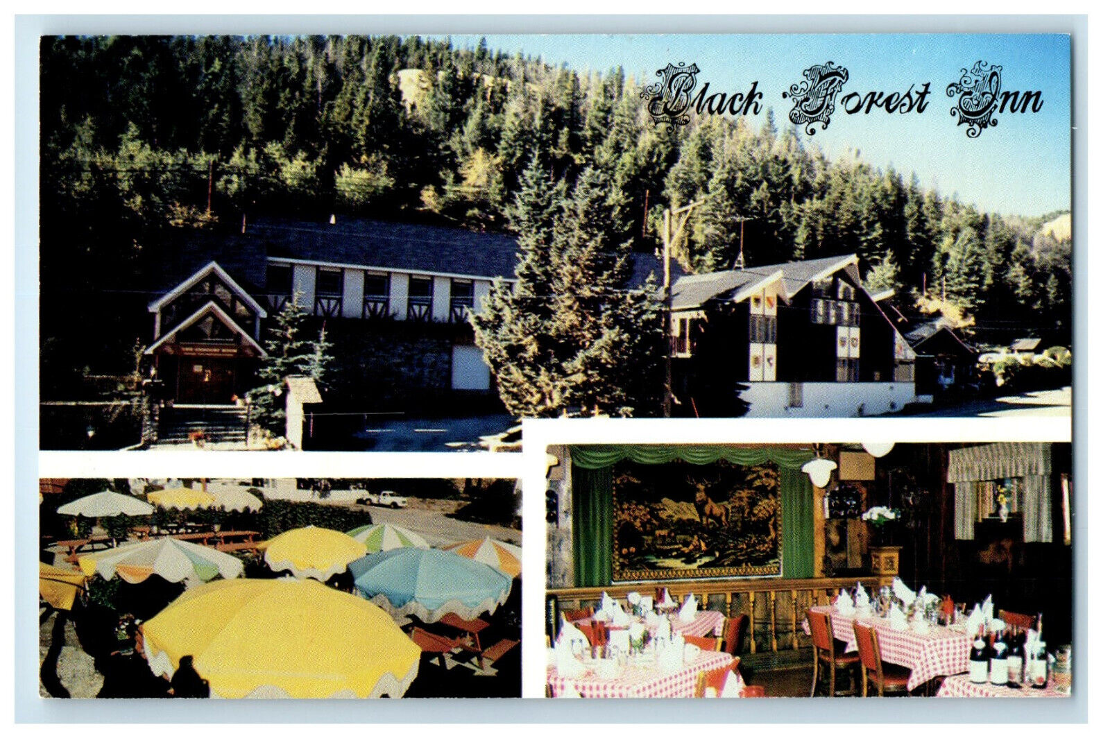 c1950s Black Forest Inn Multiview, Black Hawk Colorado CO Advertising Postcard