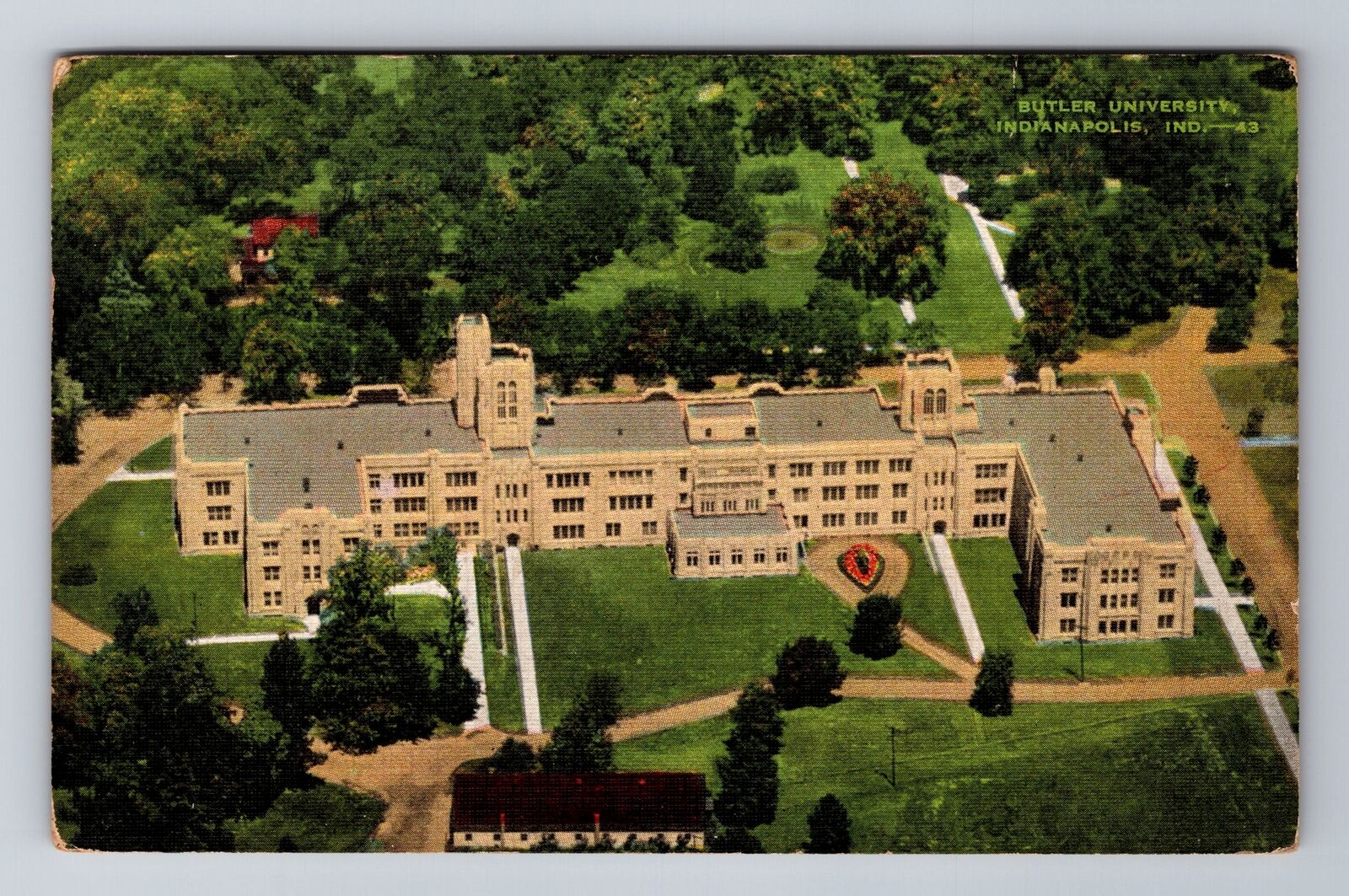 Indianapolis IN-Indiana, Butler University, Antique, Vintage c1942 Postcard
