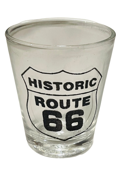 Vintage Historic Route 66 Shot Glass