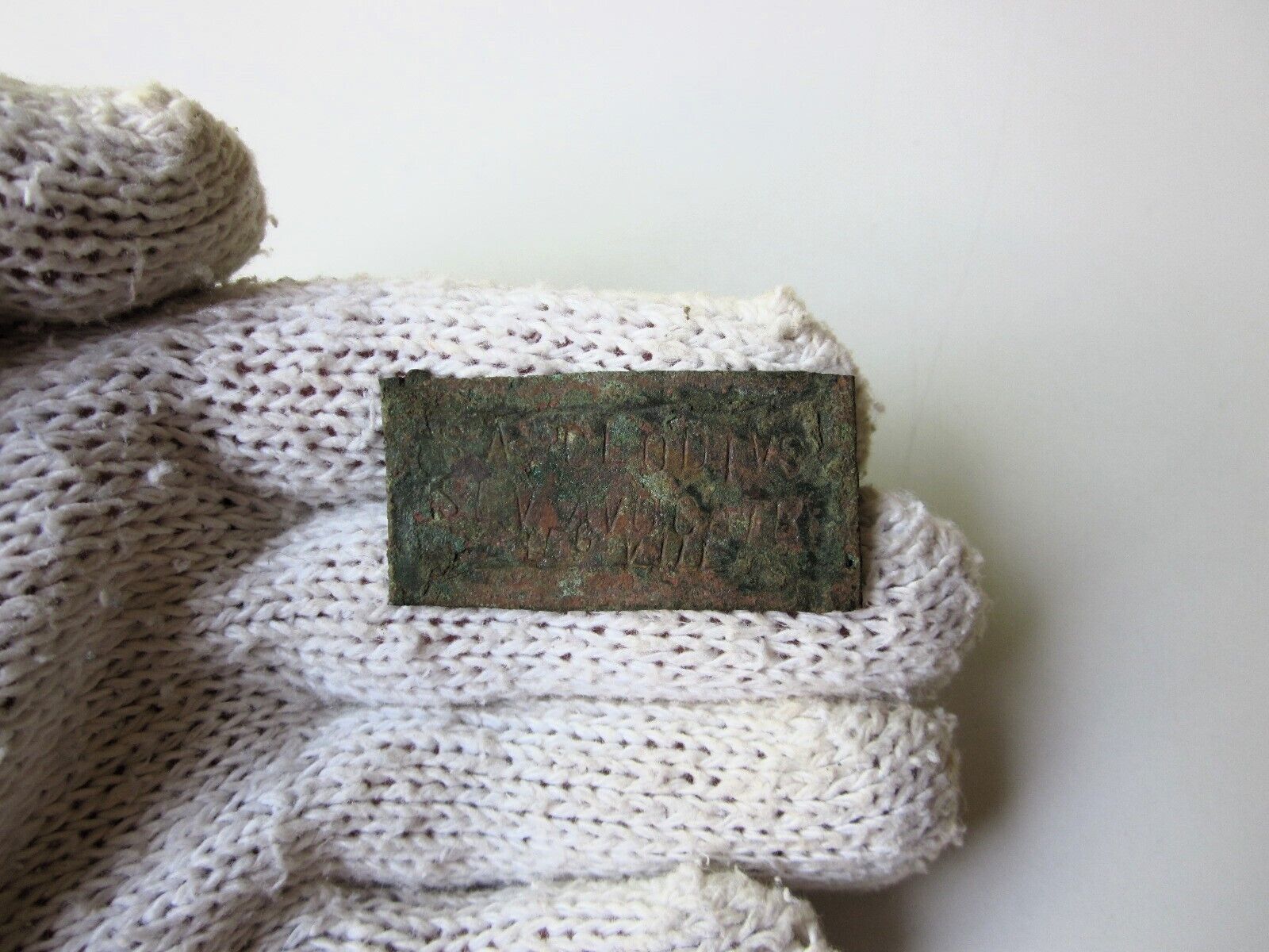 unique ancient Roman copper MILITARY tablet plate I - II AD. Uncleaned.