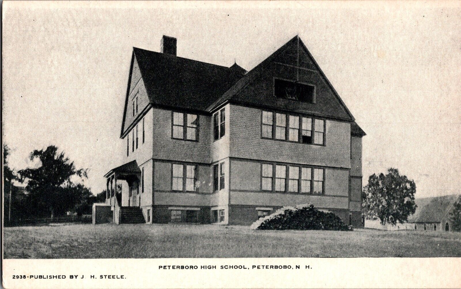Peterboro High School, Peterboro NH Undivided Back Vintage Postcard P41