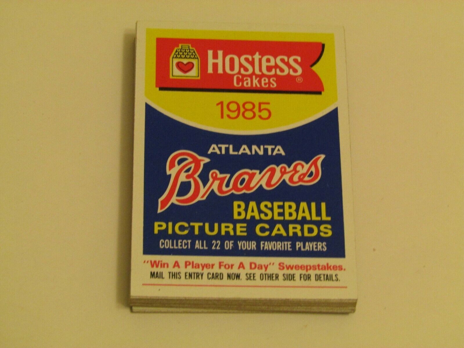 Hostess Cakes 1985 Atlanta Braves Baseball Trading Cards