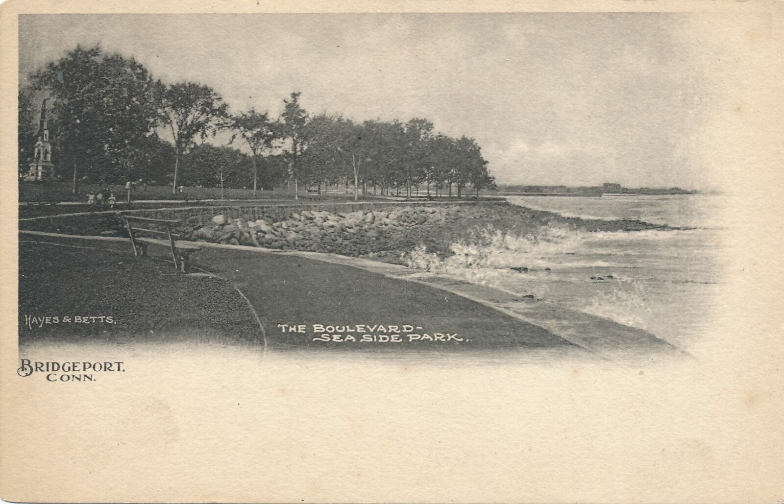 BRIDGEPORT CT - Seaside Park The Boulevard - udb (pre 1908)