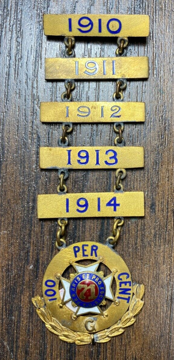 Vintage Pre WW1 Marksman Ladder Medal / Sharpshooter Badge pro aris et pro focis