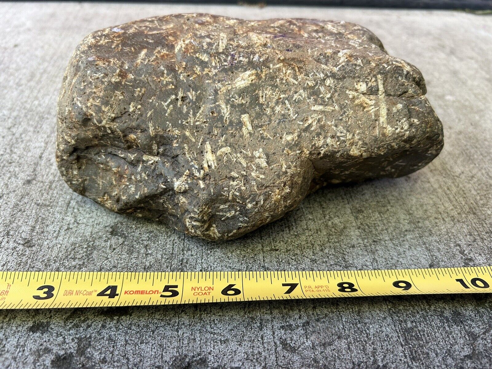 Chinese Writing Stone Rock, Large 7.5 Lbs. Uncut, Unpolished