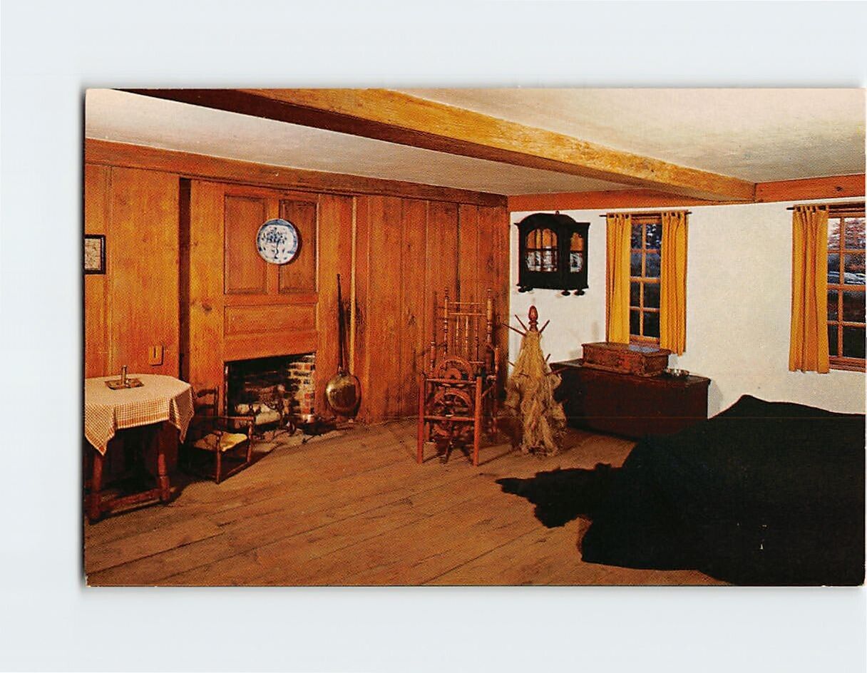Postcard The East Chamber of the John Fenno House, Old Sturbridge Village, MA