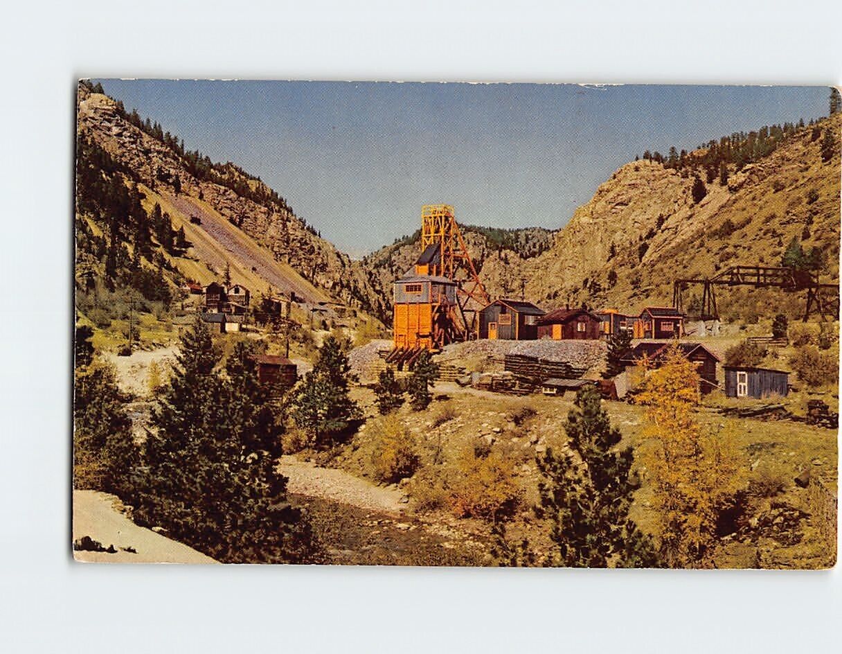 Postcard Gold Mining Scene