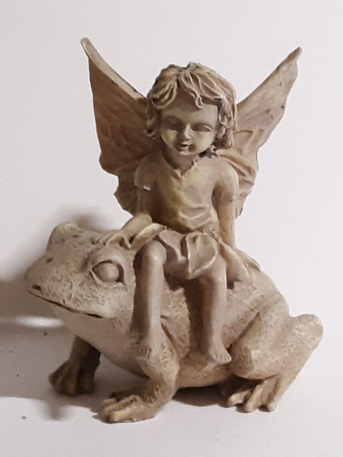 Resin Fairy Sitting On A Frog