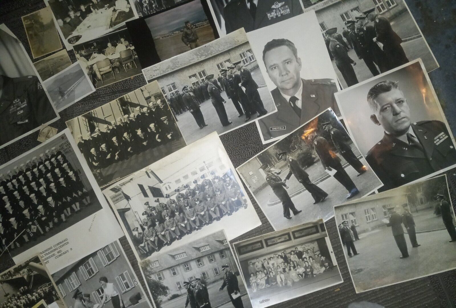 1950\'s COLD WAR ERA Officers, Korea War ,ww2 Vets Names ,Platoon Photo Must LQQK