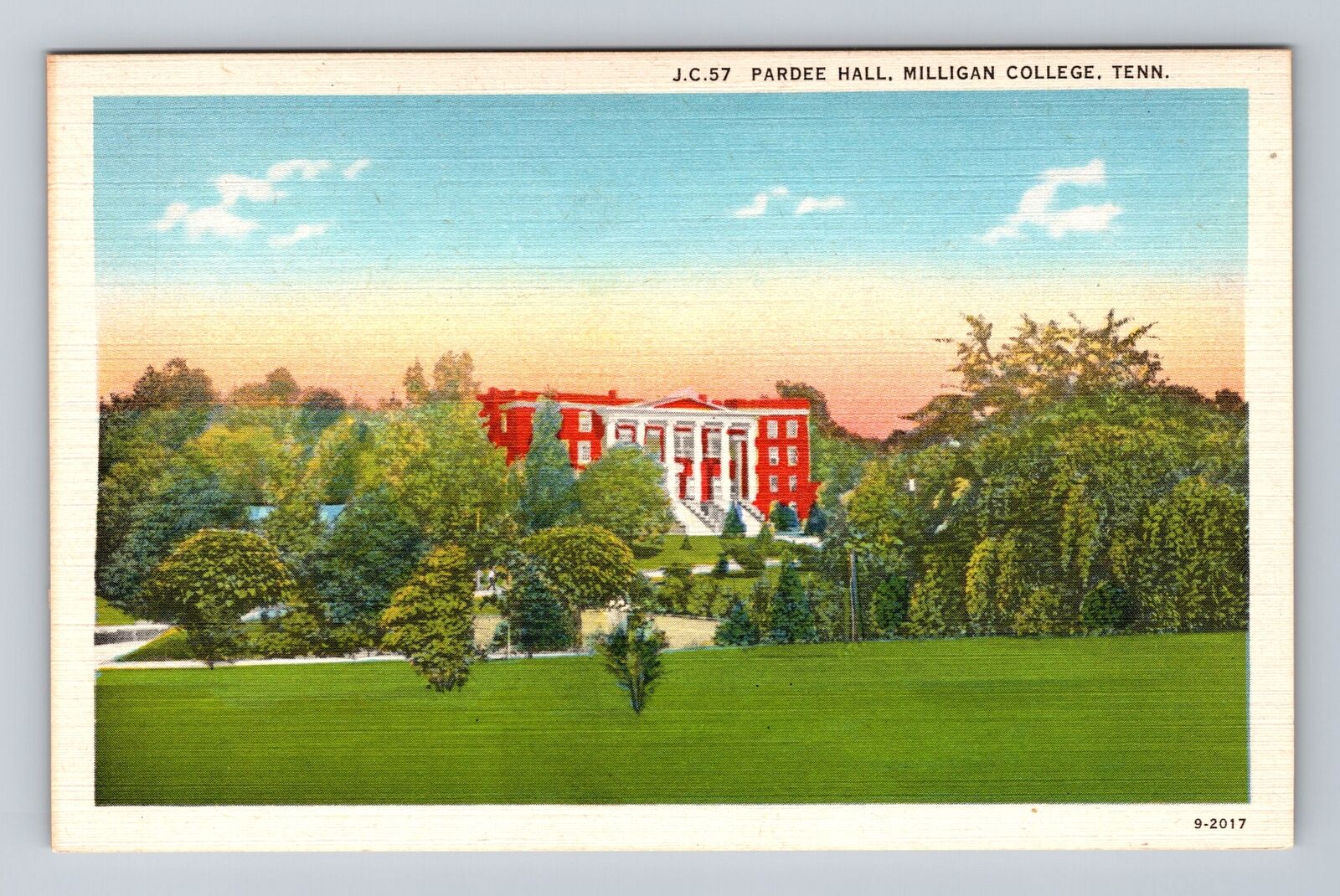 Elizabethton TN-Tennessee, Milligan College, Pardee Hall, Vintage Postcard