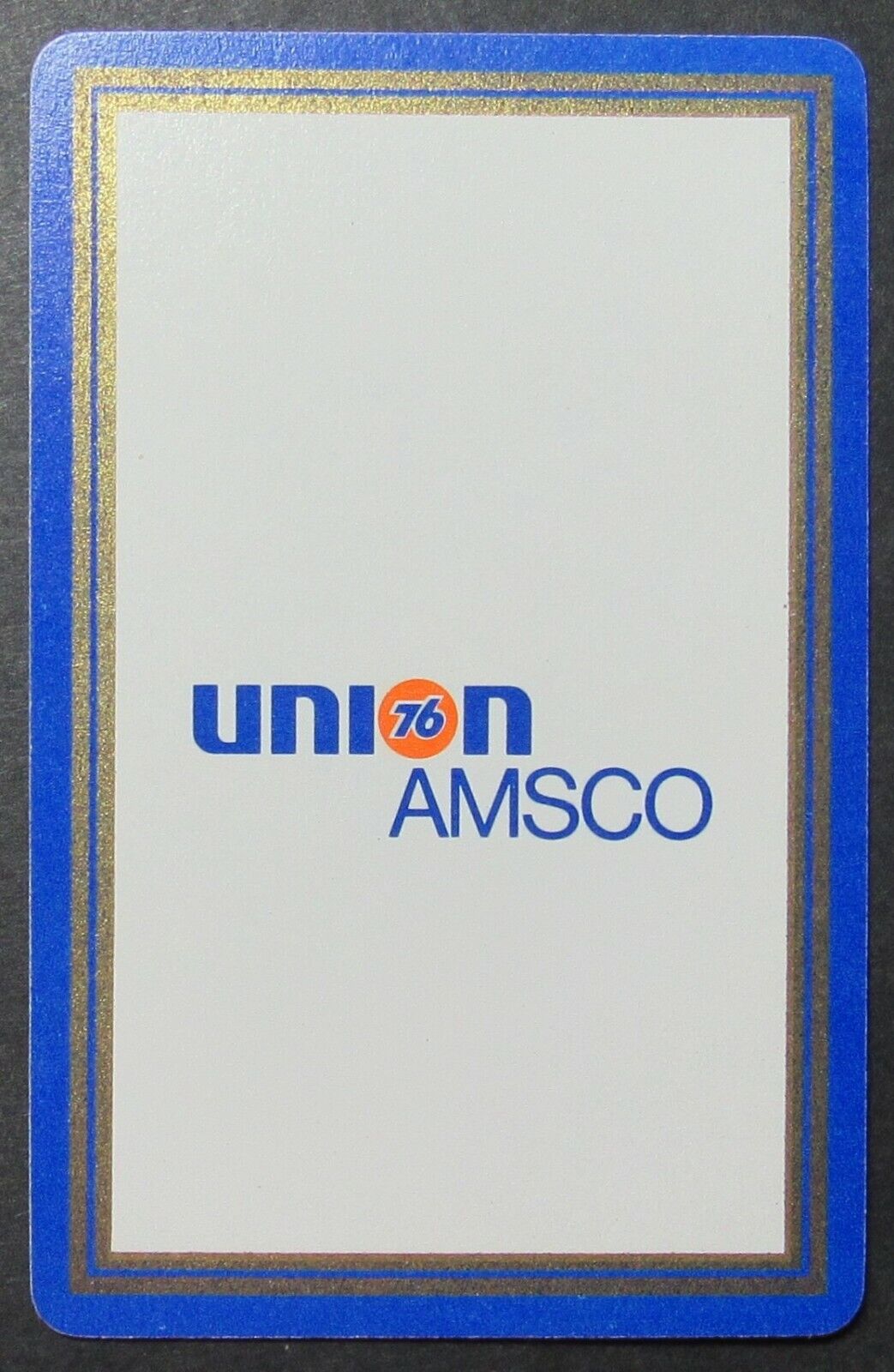 Union 76 AMSCO Ad Single Swap Playing Card Ace of Spades 