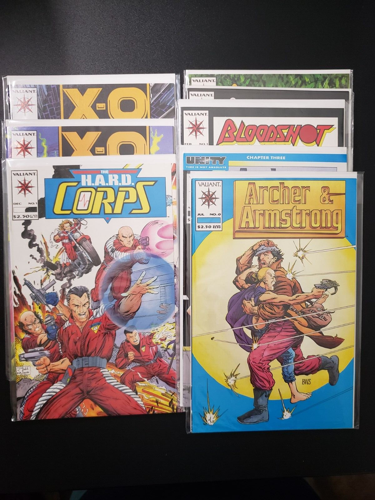 Valiant Comics Lot of 8 - Bloodshot, Hard CORPS, Archer, X-O