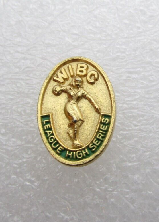 Vintage Women WIBC Bowling League High Series Lapel Pin (C491)