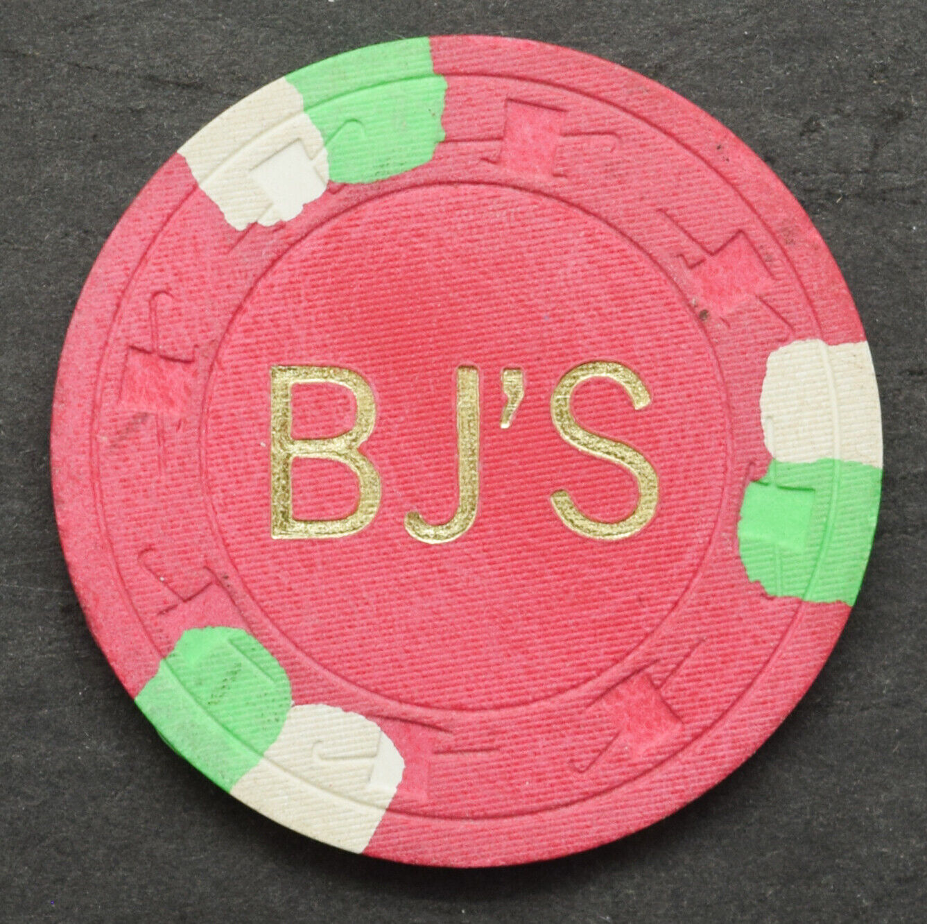 BJ\'s Casino Pahrump Nevada $5 Poker Chip 1978 Paulson H&C