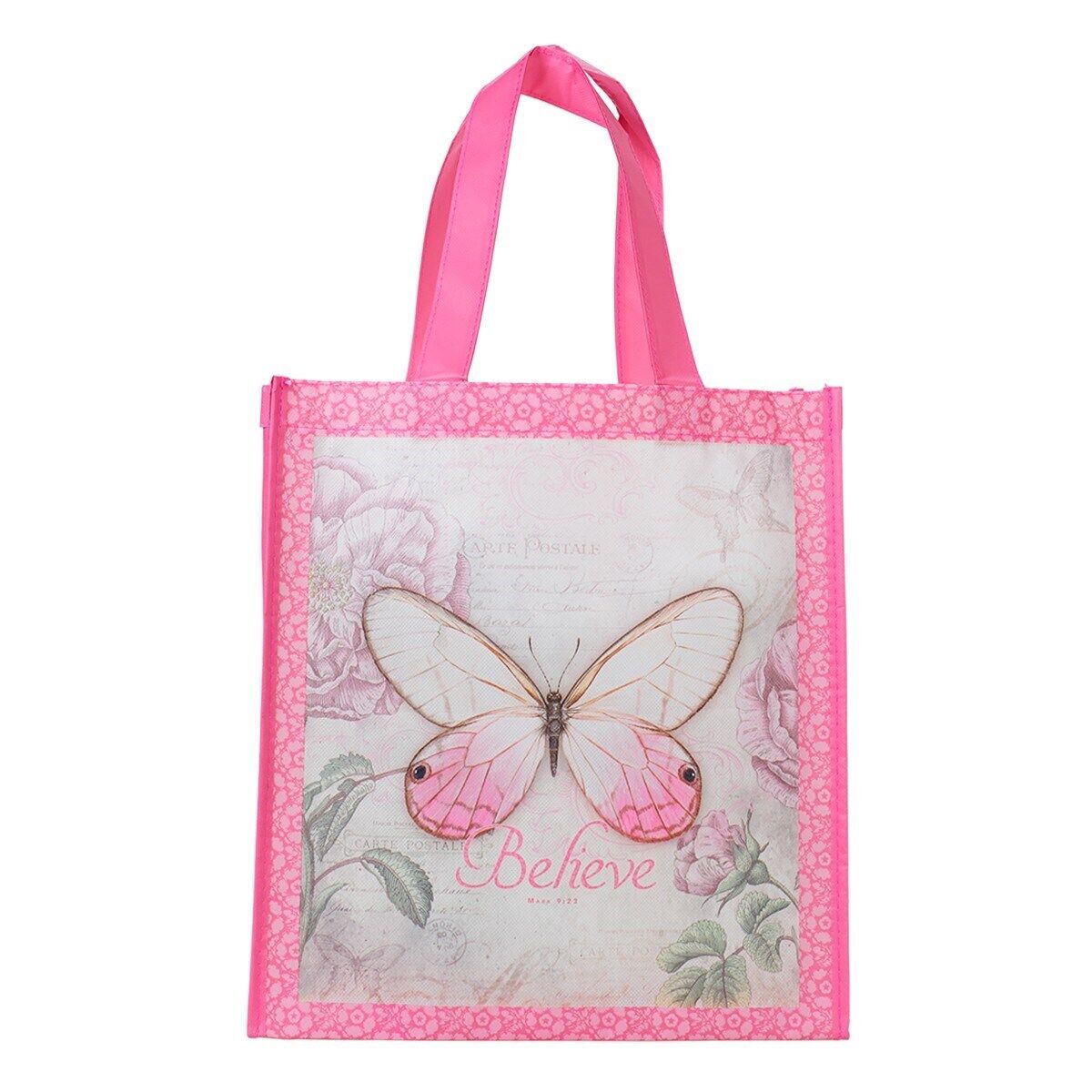 Tote Bag-Butterfly Blessings/Believe-Non-Woven
