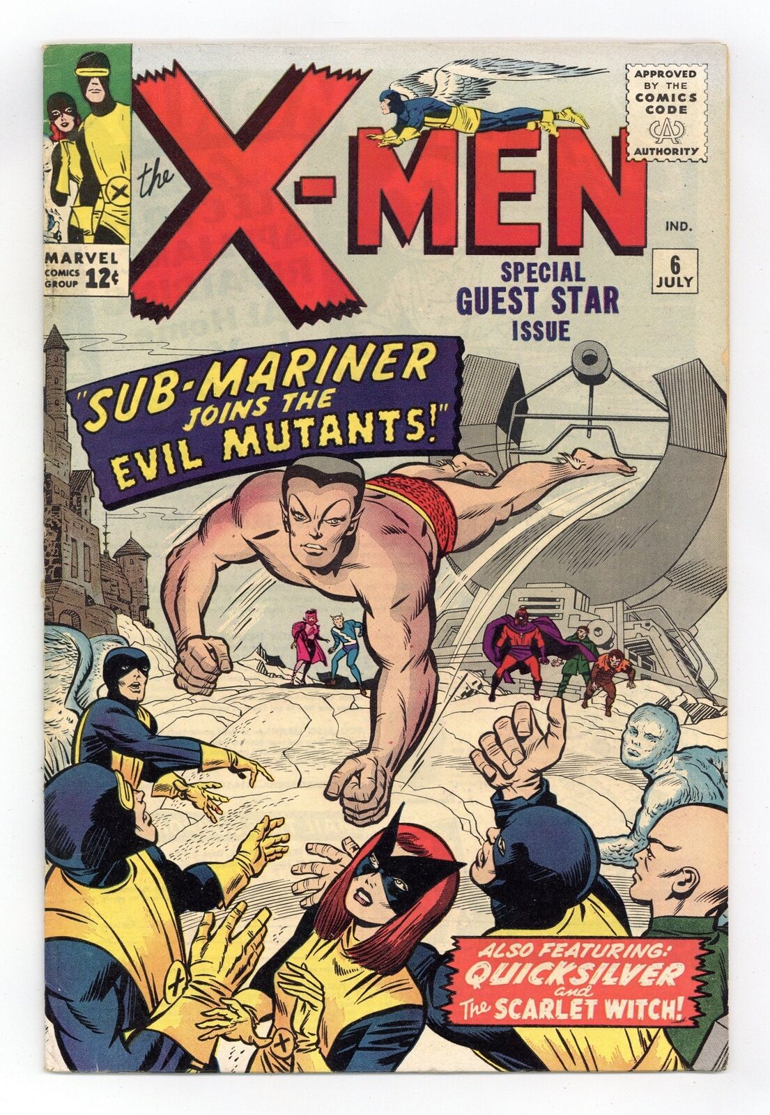 Uncanny X-Men #6 VG+ 4.5 1964