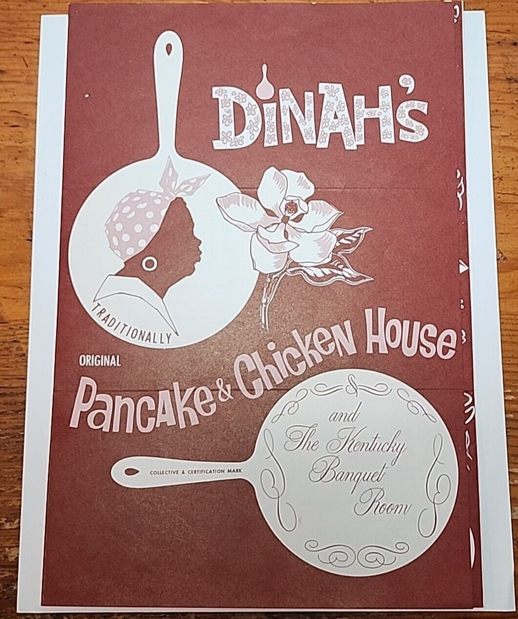 VTG Dinah\'s Original Pancake & Chicken House Menu LA CA Pheonix, Vegas+ RRP3