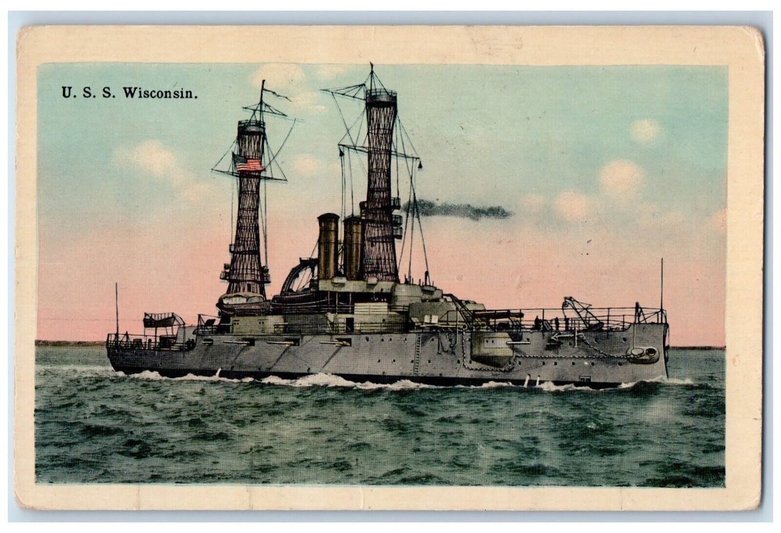 c1910\'s U. S. S. Steamer Ship Sea View Wisconsin WI Unposted Antique Postcard