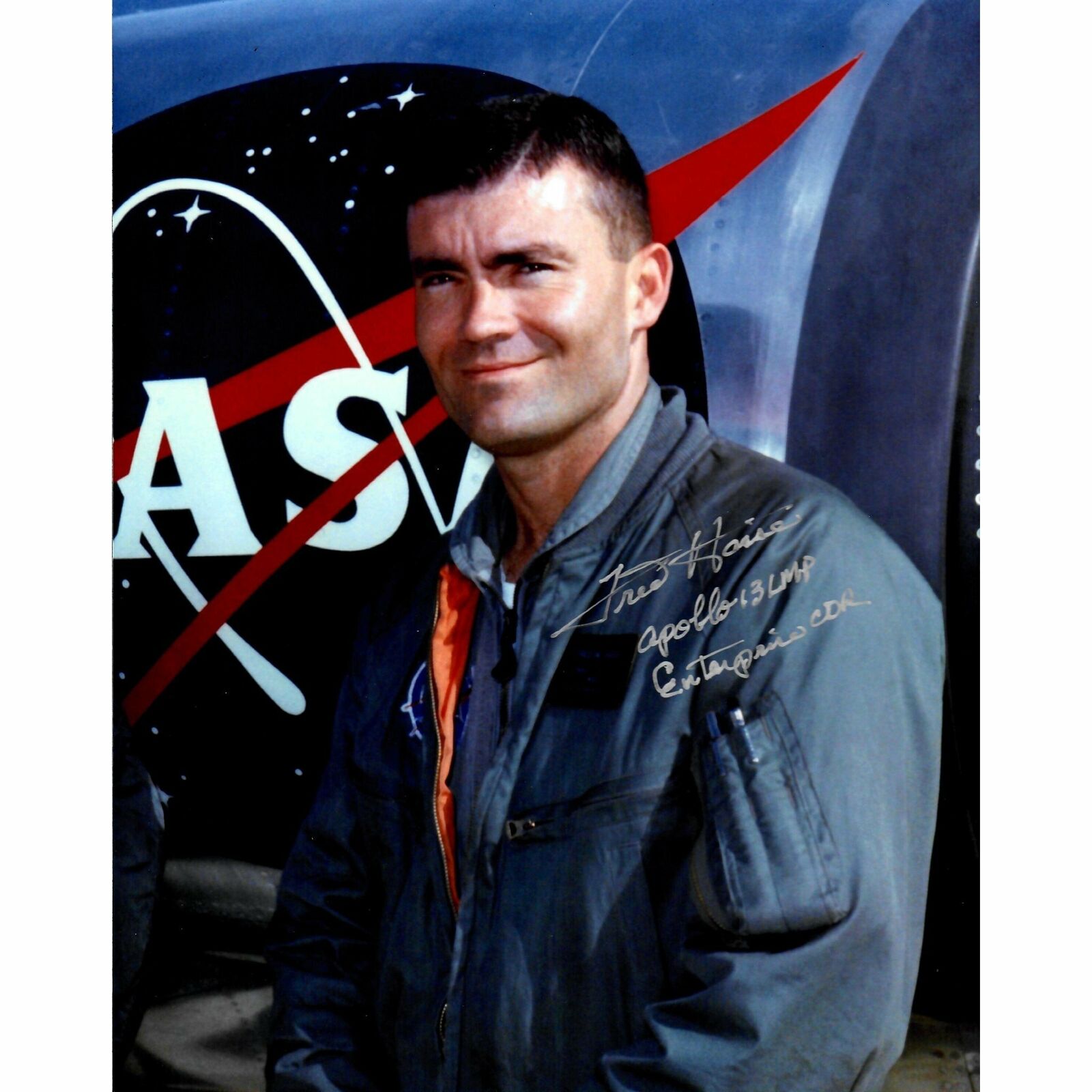 Fred Haise Apollo 13, NASA Signed 8x10 Photo