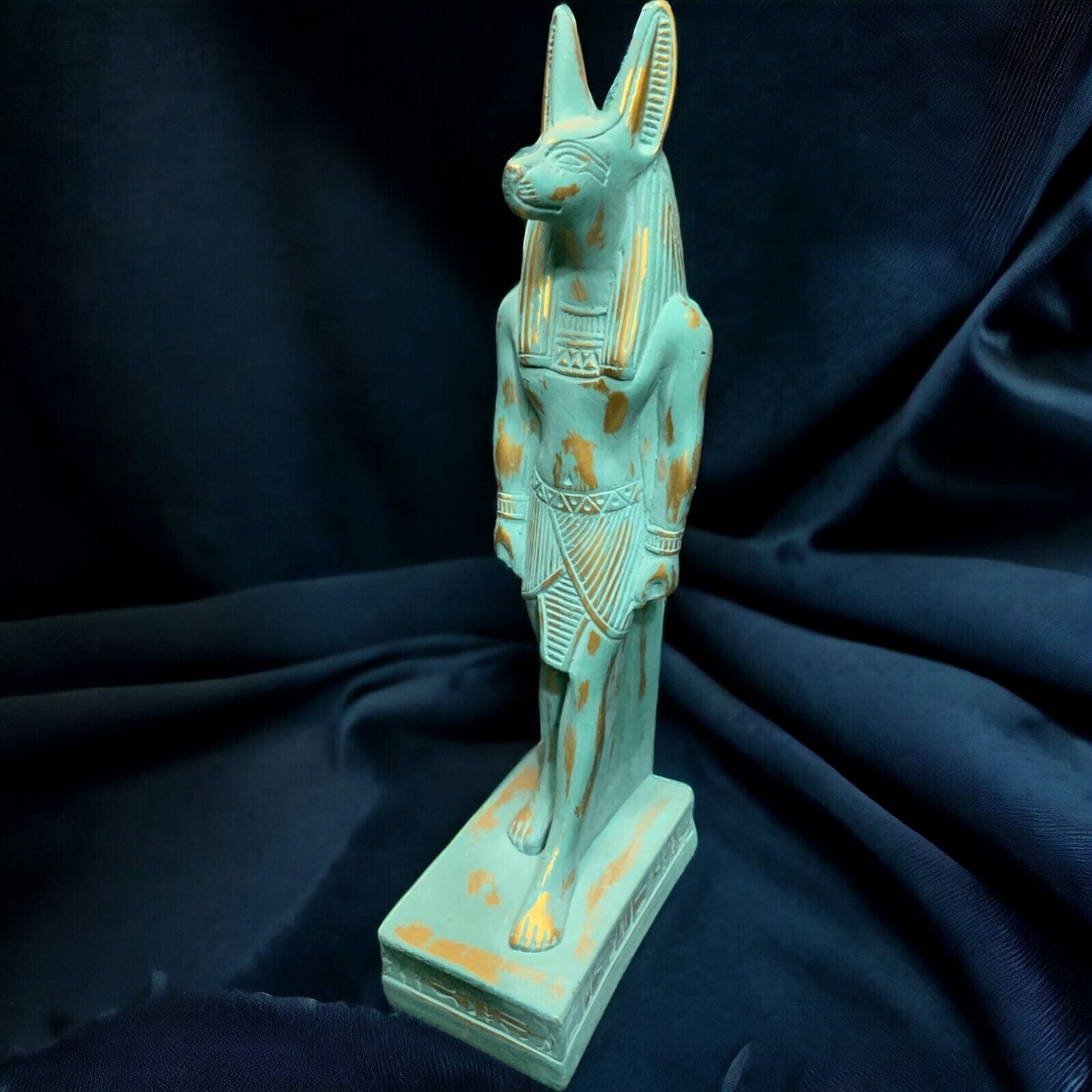 UNIQUE ANCIENT EGYPTIAN ANTIQUITIES Statue God Anubis Lord Of Mummification Rare